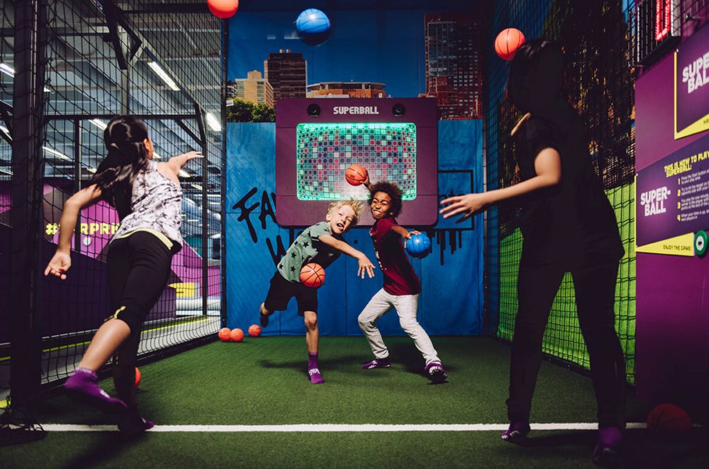 Children playing in Super Corner.
