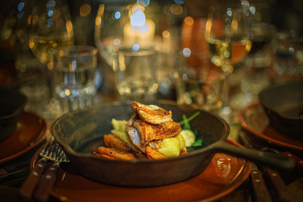 Fire menu dinner